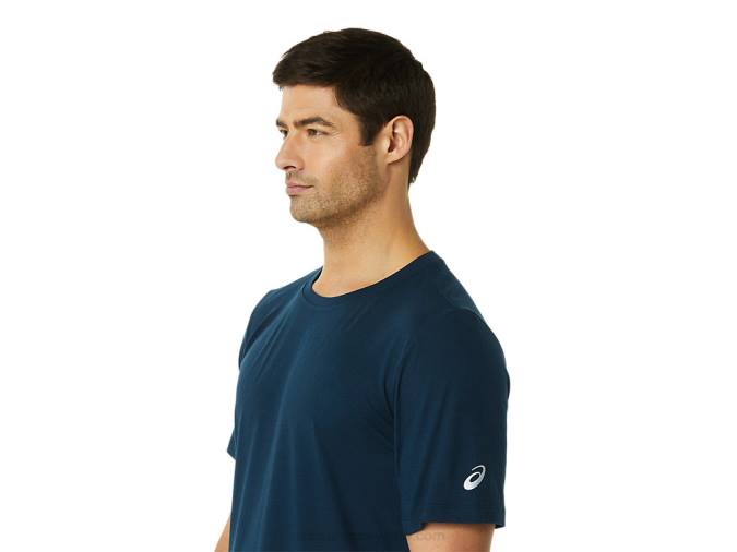Camiseta Asics Hthr Tech Hombre Lago Brezo Confortable y Estilosa - Image 4