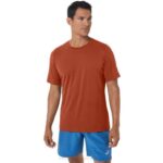 Camiseta Asics Hthr Tech Hombre Latte Brezo Estilo Deportivo