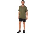 Camiseta Asics Hthr Tech Hombre Verde Oliva Trendy - Image 4