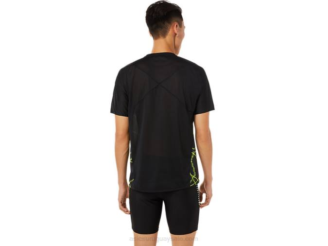Camiseta Asics Ligera Manga Corta Hombre Rendimiento Negro - Image 2