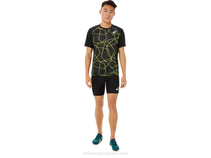 Camiseta Asics Ligera Manga Corta Hombre Rendimiento Negro - Image 3