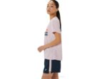 Camiseta Asics Manga Corta Lam Ready Set II Rosa Mujer - Image 3