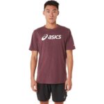 Camiseta Asics Manga Corta Logo Lockup Brezo Profundo