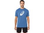 Camiseta Asics Manga Corta Pincel Azul Trendy