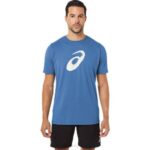 Camiseta Asics Manga Corta Pincel Azul Trendy