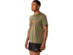 Camiseta Asics Manto Verde Logo Fujitrail Hombre Performance - Image 3