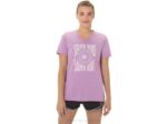 Camiseta Asics Mujer Cuello Pico Girasoles Brezo Orquídea