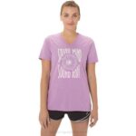 Camiseta Asics Mujer Cuello Pico Girasoles Brezo Orquídea