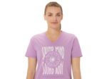 Camiseta Asics Mujer Cuello Pico Girasoles Brezo Orquídea - Image 4