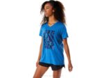 Camiseta Asics Mujer Cuello V Manga Corta Estampada Lago Drive Brezo - Image 3