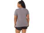 Camiseta Asics Mujer Girasoles Cuello Pico Lavanda Gris - Image 2