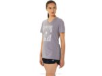 Camiseta Asics Mujer Girasoles Cuello Pico Lavanda Gris - Image 4
