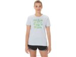 Camiseta Asics Mujer Hibisco Cielo Suave Estilo Verano