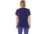 Camiseta Asics Mujer Manga Corta Strong 92 Alerta Azul Roja - Image 2