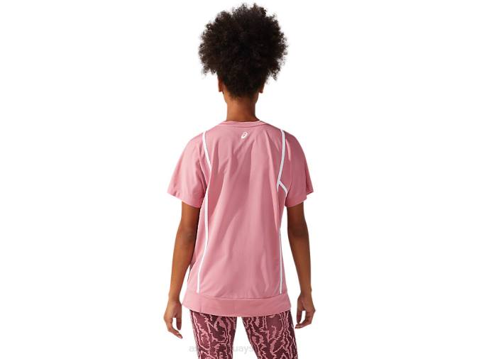 Camiseta Asics Mujer Manga Corta Strong 92 Rosa Brillante - Image 2