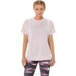 Camiseta Asics Mujer Manga Corta Strong 92 Rosa Claro Brillante