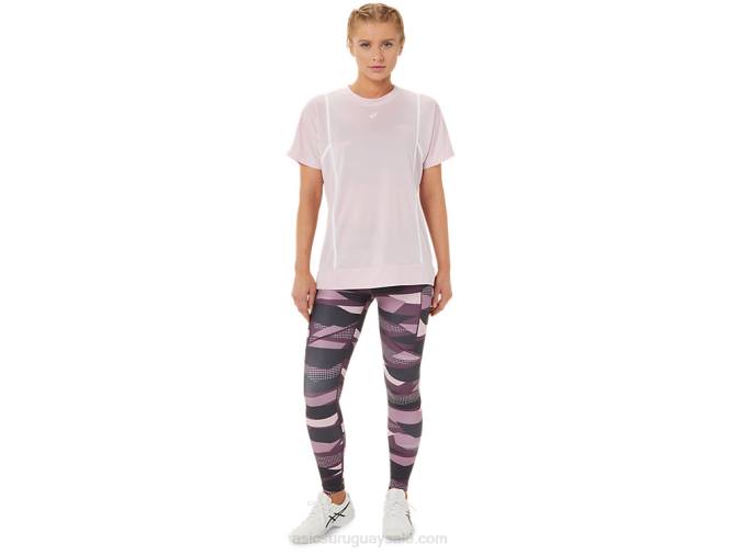 Camiseta Asics Mujer Manga Corta Strong 92 Rosa Claro Brillante - Image 5