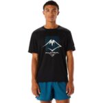 Camiseta Asics Rendimiento Manga Corta Logo Fujitrail Negra