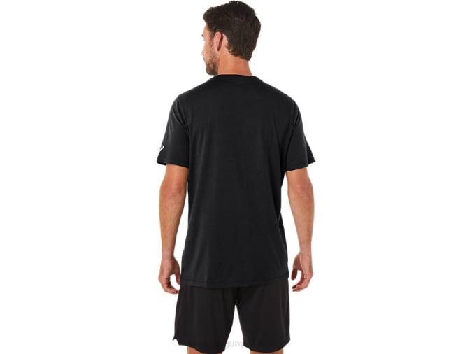 Camiseta Asics Rendimiento Negra con Logo Lockup XG Manga Corta - Image 2