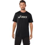 Camiseta Asics Rendimiento Negra con Logo Lockup XG Manga Corta