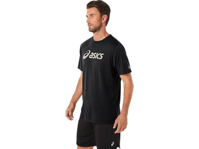 Camiseta Asics Rendimiento Negra con Logo Lockup XG Manga Corta - Image 3