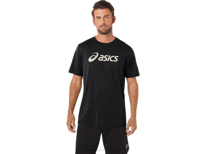 Camiseta Asics Rendimiento Negra con Logo Lockup XG Manga Corta - Image 1