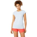 Camiseta Asics sin Costuras Manga Corta Neblina Mujer Race