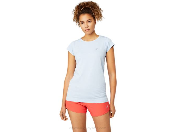 Camiseta Asics sin Costuras Manga Corta Neblina Mujer Race - Image 1