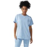 Camiseta Asics Strong 92 Mujer Niebla Blanco Brillante