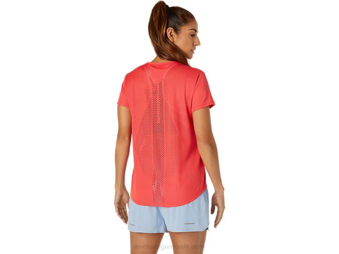 Camiseta Asics Toronja Rosa Ventilada para Mujer Ideal para Deporte - Image 2