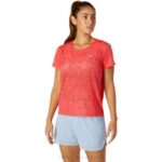 Camiseta Asics Toronja Rosa Ventilada para Mujer Ideal para Deporte