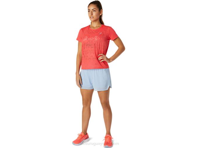 Camiseta Asics Toronja Rosa Ventilada para Mujer Ideal para Deporte - Image 4