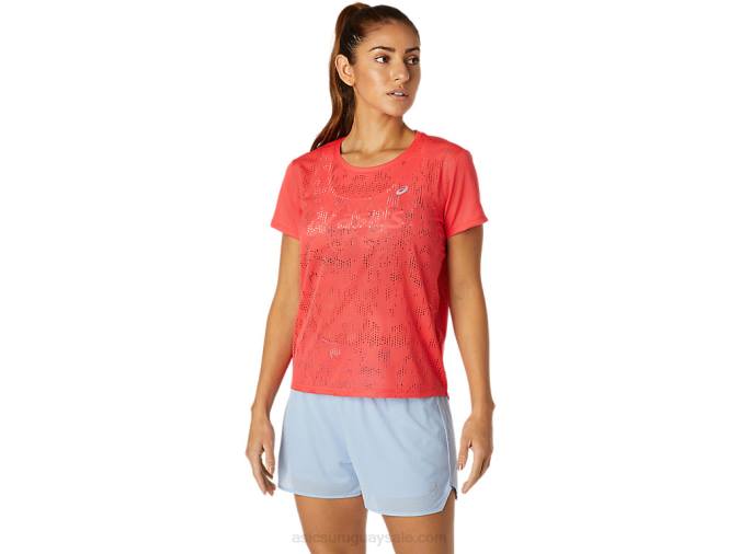 Camiseta Asics Toronja Rosa Ventilada para Mujer Ideal para Deporte - Image 1