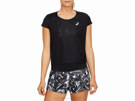 Camiseta Asics Ventilada Future Tokyo Mujer Negra