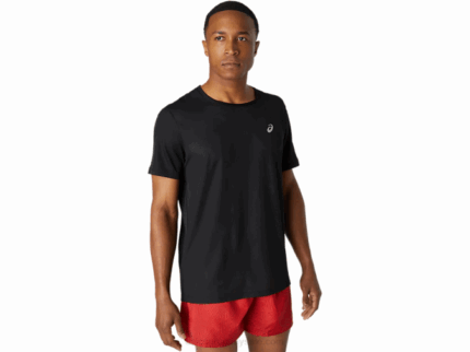 Camiseta Asics Ventilada Hombre Rendimiento Negro