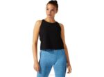 Camiseta corta Asics jacquard rendimiento negra con logo