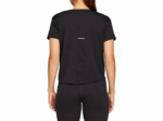 Camiseta corta de mujer Asics rendimiento negra estilo y confort - Image 2