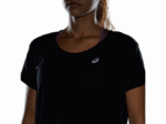 Camiseta corta de mujer Asics rendimiento negra estilo y confort - Image 5