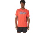 Camiseta de béisbol unisex Asics brezo rojo clásico estilo moderno