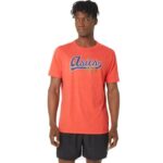 Camiseta de béisbol unisex Asics brezo rojo clásico estilo moderno