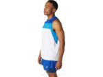 Camiseta de Carrera Asics Blanco Brillante Azul Mónaco Rendimiento y Estilo - Image 3