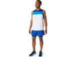 Camiseta de Carrera Asics Blanco Brillante Azul Mónaco Rendimiento y Estilo - Image 4