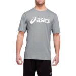 Camiseta de Entrenamiento Asics Hombre Triblend Yeso Jaspeado Blanca