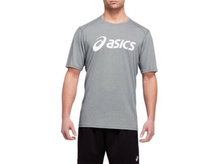 Camiseta de Entrenamiento Asics Hombre Triblend Yeso Jaspeado Blanca
