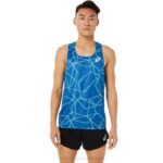 Camiseta de Malla Ligera Asics Hombre Azul Ideal para Entrenamiento