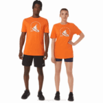 Camiseta de Manga Corta Asics Brezo de Caléndula Estilo Deportivo 1977