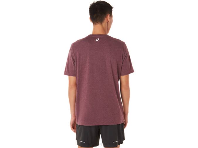 Camiseta de manga corta Asics Brezo profundo para corredores - Image 2