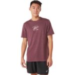 Camiseta de manga corta Asics Brezo profundo para corredores