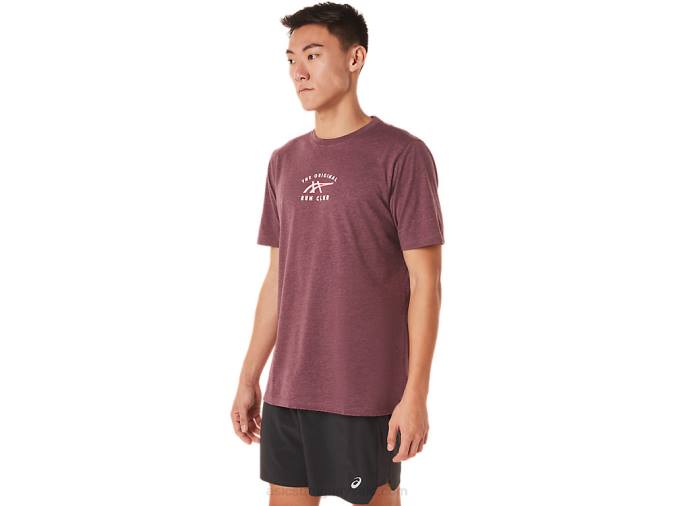 Camiseta de manga corta Asics Brezo profundo para corredores - Image 3