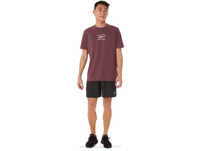 Camiseta de manga corta Asics Brezo profundo para corredores - Image 4